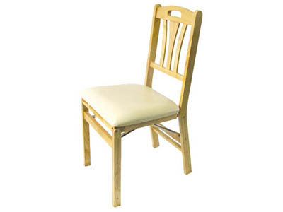 Wood Folding Chair & Cushions